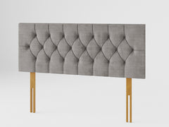 Olivier Headboard 60 cm - Firenza Velour - Silver