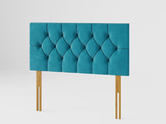 Olivier Headboard 60 cm - Plush Velvet - Teal