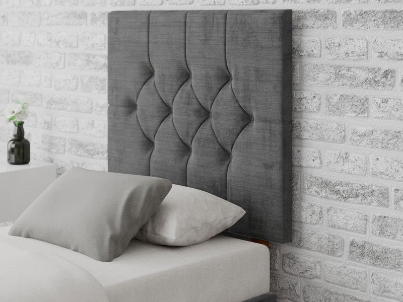 Olivier Headboard 80 cm - Firenza Velour - Charcoal