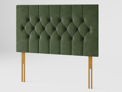 Olivier Headboard 80 cm - Plush Velvet - Forest Green