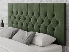 Olivier Headboard 80 cm - Plush Velvet - Forest Green