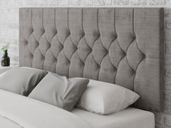 Olivier Headboard 80 cm - Firenza Velour - Silver