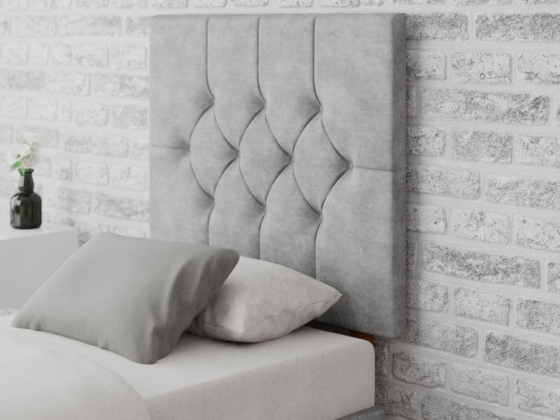 Olivier Headboard 80 cm - Kimiyo Linen - Silver