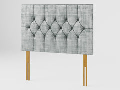 Olivier Headboard 80 cm - Distressed Velvet - Platinum