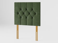 Olivier Headboard 80 cm - Plush Velvet - Forest Green