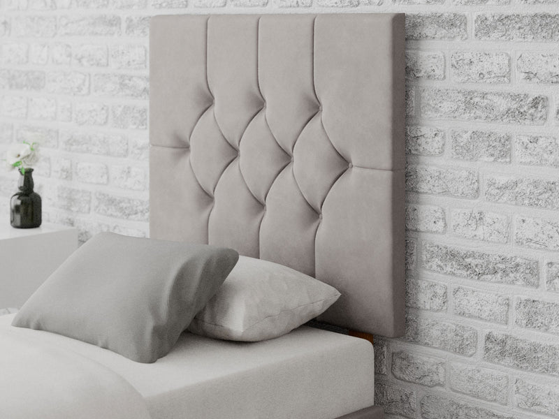 Olivier Headboard 80 cm - Plush Velvet - Silver