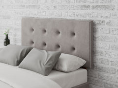 Presley Headboard 60 cm - Plush Velvet - Silver