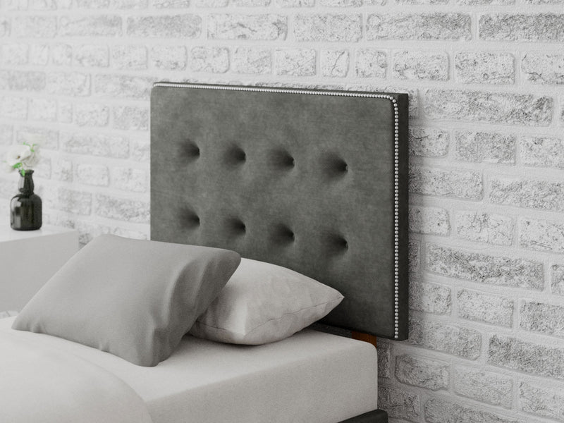 Presley Headboard 60 cm - Kimiyo Linen - Granite