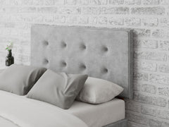 Presley Headboard 60 cm - Kimiyo Linen - Silver