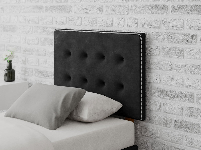 Presley Headboard 60 cm - Kimiyo Linen - Charcoal