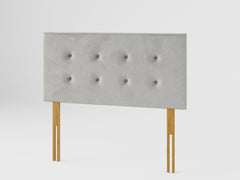 Presley Headboard 60 cm - Plush Velvet - Light Silver