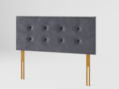 Presley Headboard 60 cm - Plush Velvet - Steel