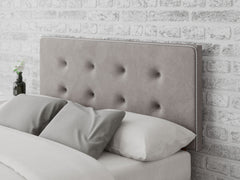 Presley Headboard 60 cm - Plush Velvet - Silver