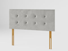 Presley Headboard 60 cm - Plush Velvet - Light Silver