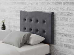 Presley Headboard 60 cm - Plush Velvet - Steel