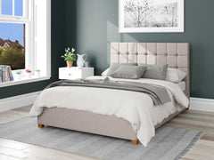 Sinatra Fabric Ottoman Bed - Eire Linen - Off White