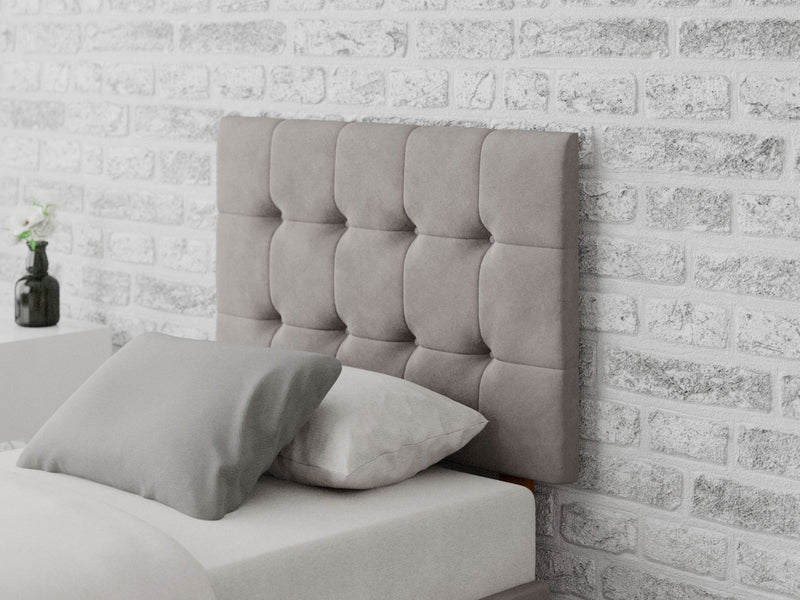 Sinatra Headboard 60 cm - Plush Velvet - Silver