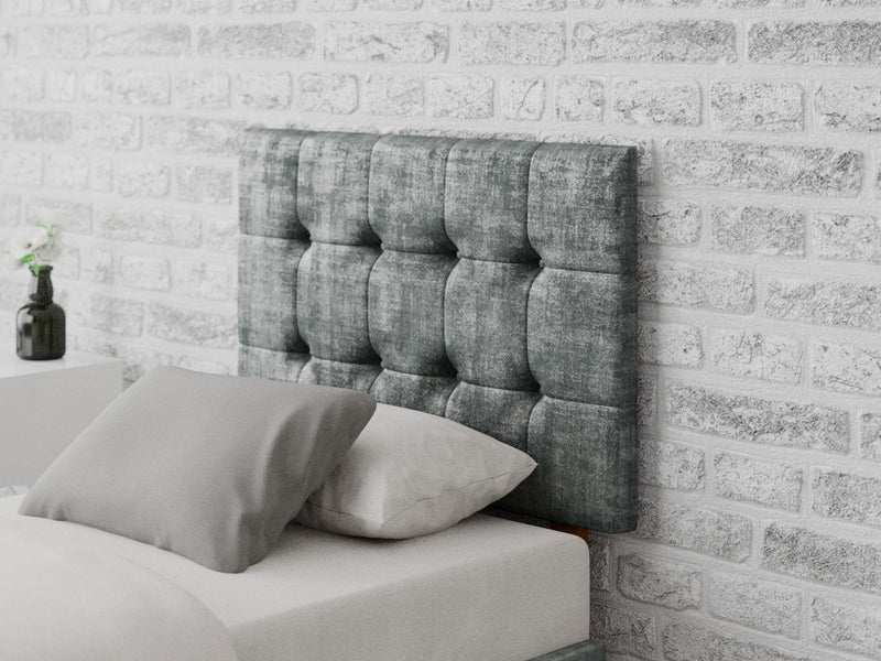 Sinatra Headboard 60 cm - Distressed Velvet - Platinum